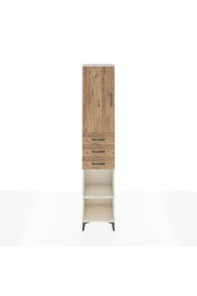 Arges Dolap 4 Raflı 3 Çekmeceli Tek Kapaklı 44x30x221 Aytaşı-Çam