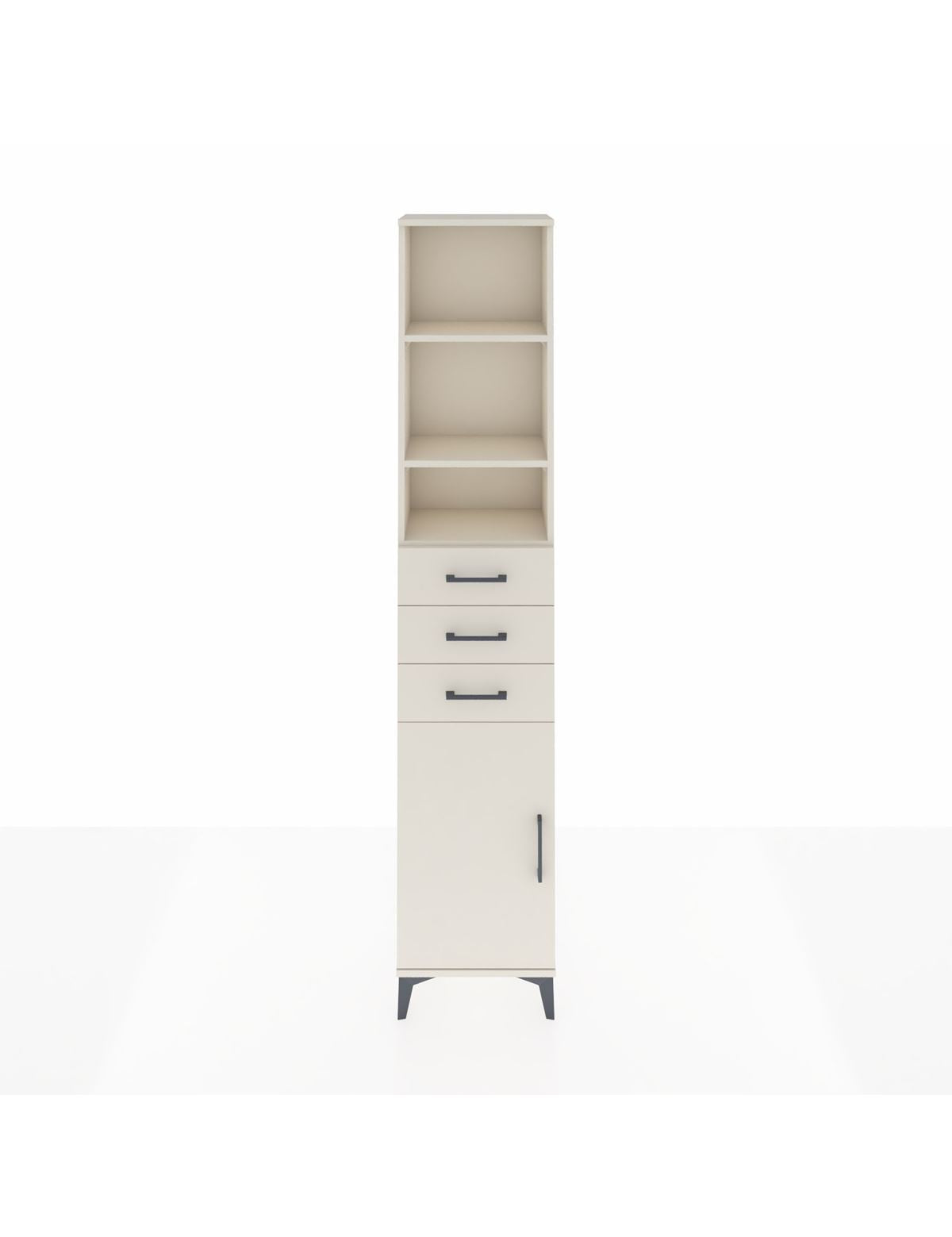 Arges Dolap 4 Raflı 3 Çekmeceli Tek Kapaklı 44x30x221 Aytaşı-Aytaşı