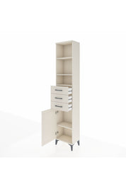 Arges Dolap 4 Raflı 3 Çekmeceli Tek Kapaklı 44x30x221 Aytaşı-Aytaşı