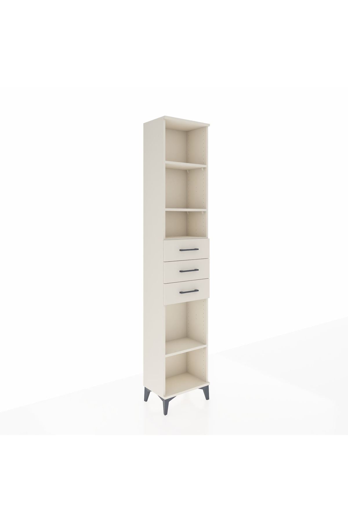 Arges Dolap 4 Raflı 3 Çekmeceli 44x30x221 - S28M208V1A