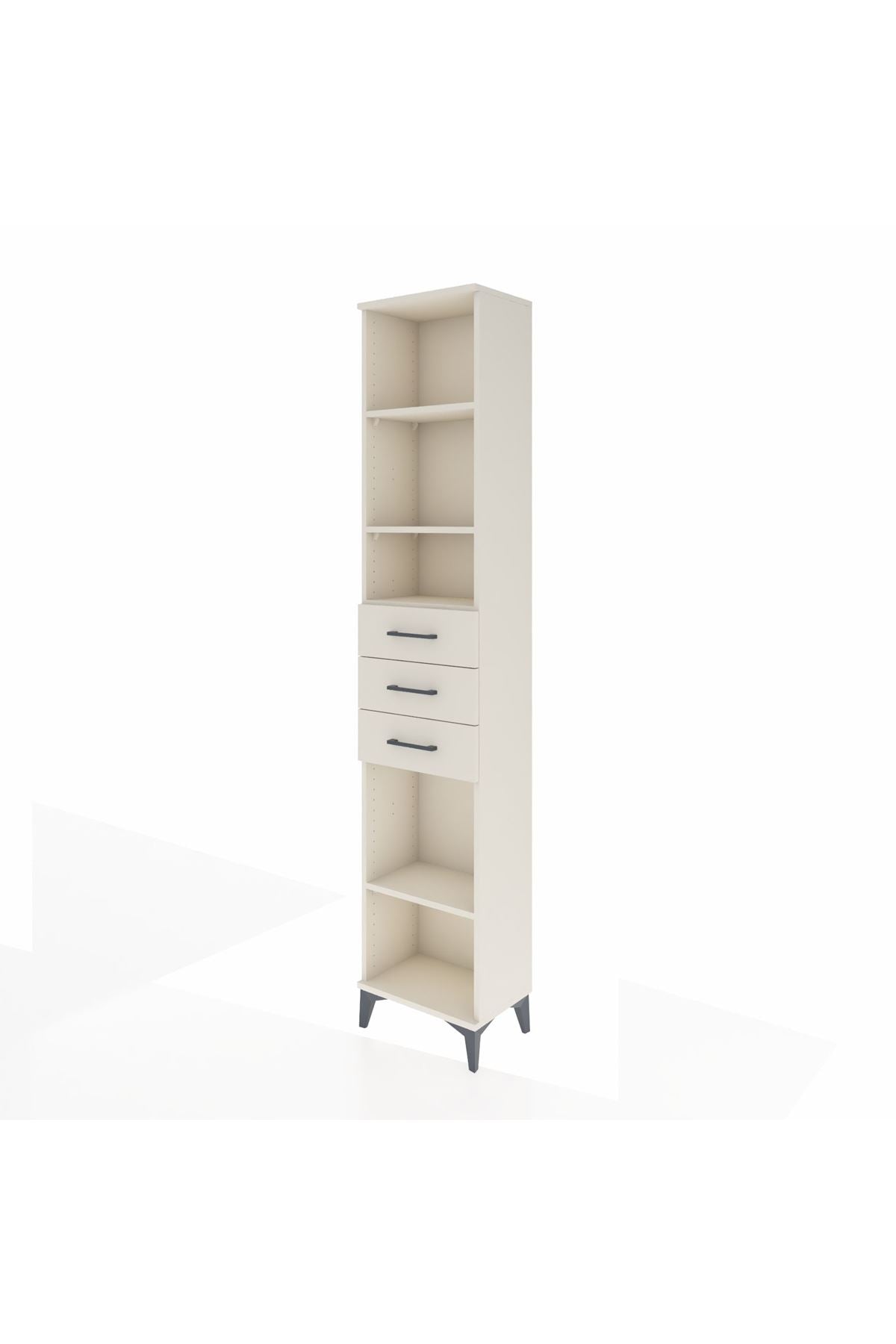 Arges Dolap 4 Raflı 3 Çekmeceli 44x30x221 Aytaşı-Aytaşı