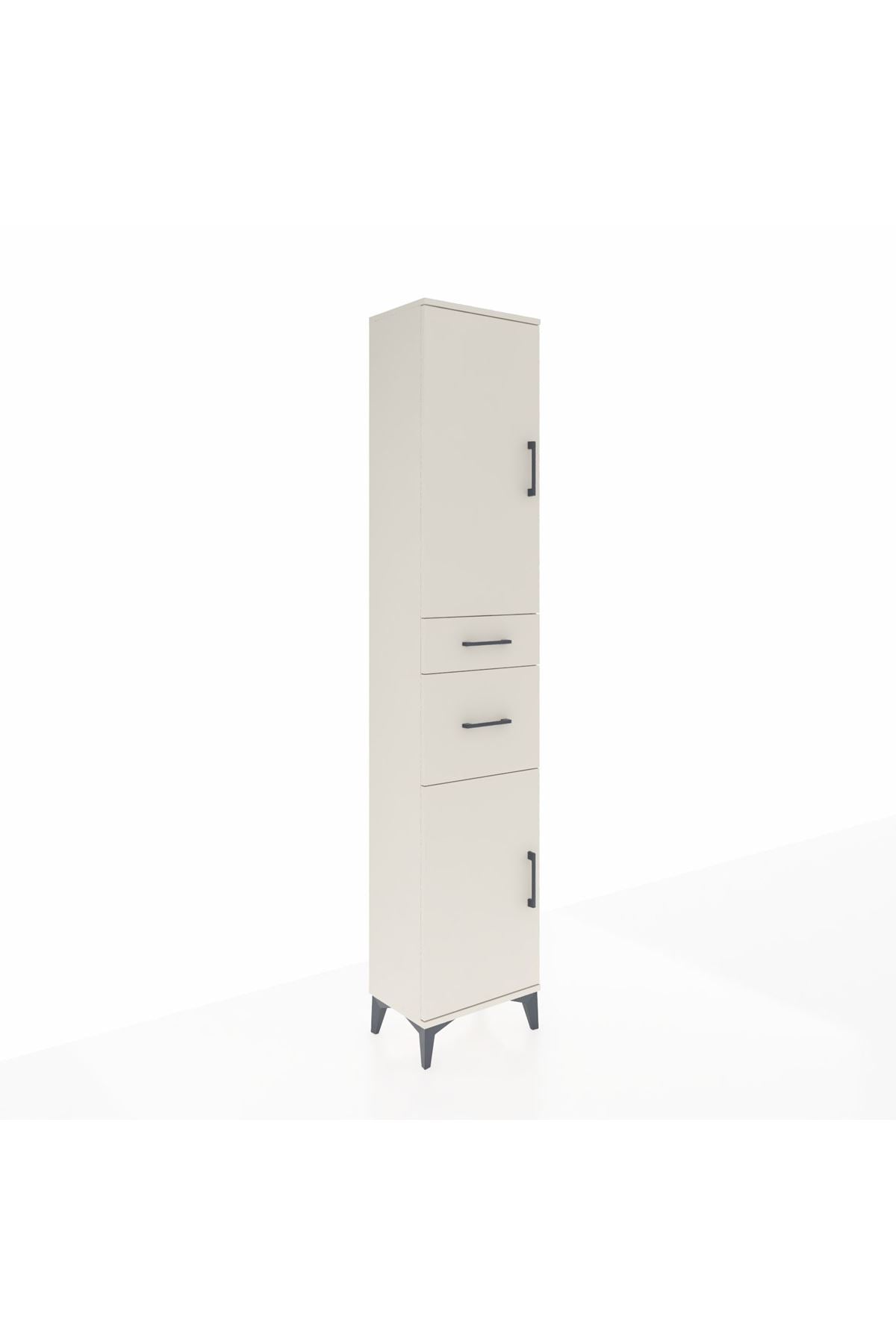 Arges Dolap 4 Raflı 2 Çekmeceli 2 Kapaklı 44x30x221 Aytaşı-Aytaşı