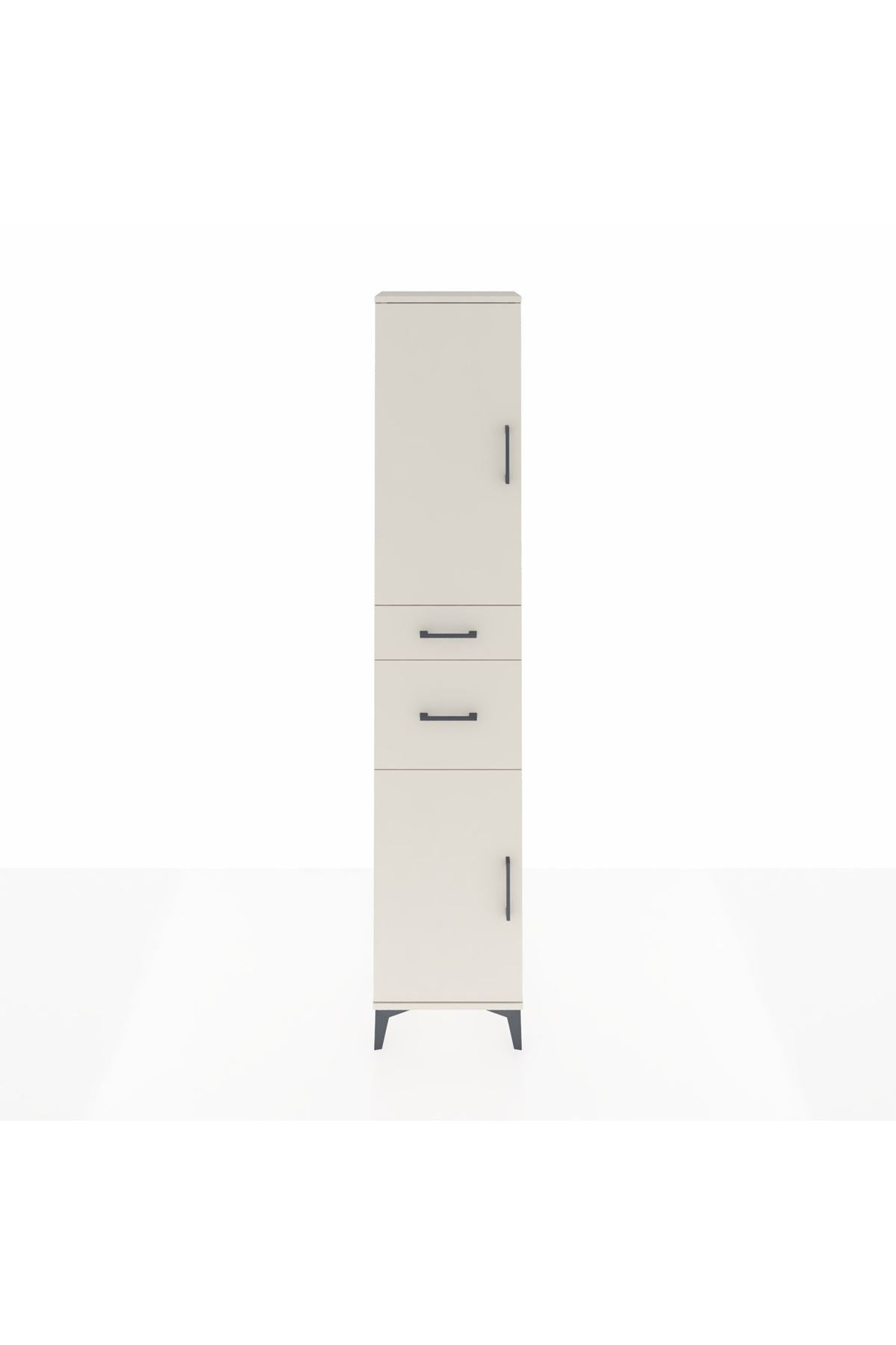 Arges Dolap 4 Raflı 2 Çekmeceli 2 Kapaklı 44x30x221 Aytaşı-Aytaşı