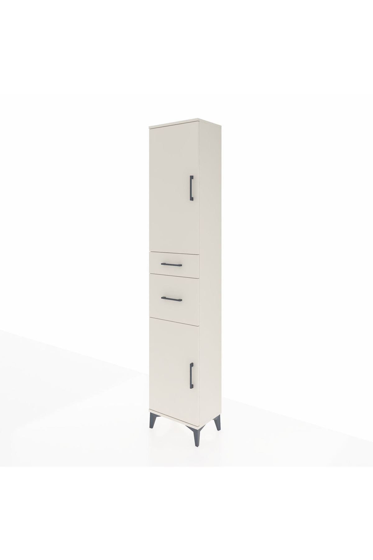 Arges Dolap 4 Raflı 2 Çekmeceli 2 Kapaklı 44x30x221 Aytaşı-Aytaşı