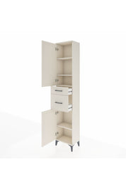 Arges Dolap 4 Raflı 2 Çekmeceli 2 Kapaklı 44x30x221 Aytaşı-Aytaşı