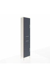 Arges Dolap 4 Raflı 2 Çekmeceli 2 Kapaklı 44x30x221 Aytaşı-Antrasit