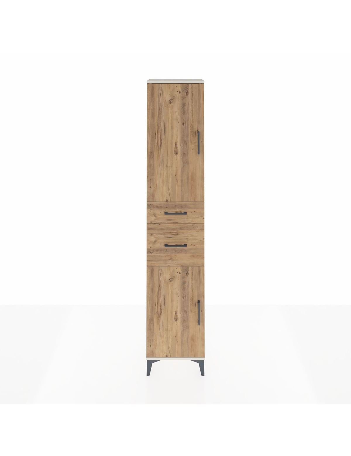 Arges Dolap 4 Raflı 2 Çekmeceli 2 Kapaklı 44x30x221 Aytaşı-Çam