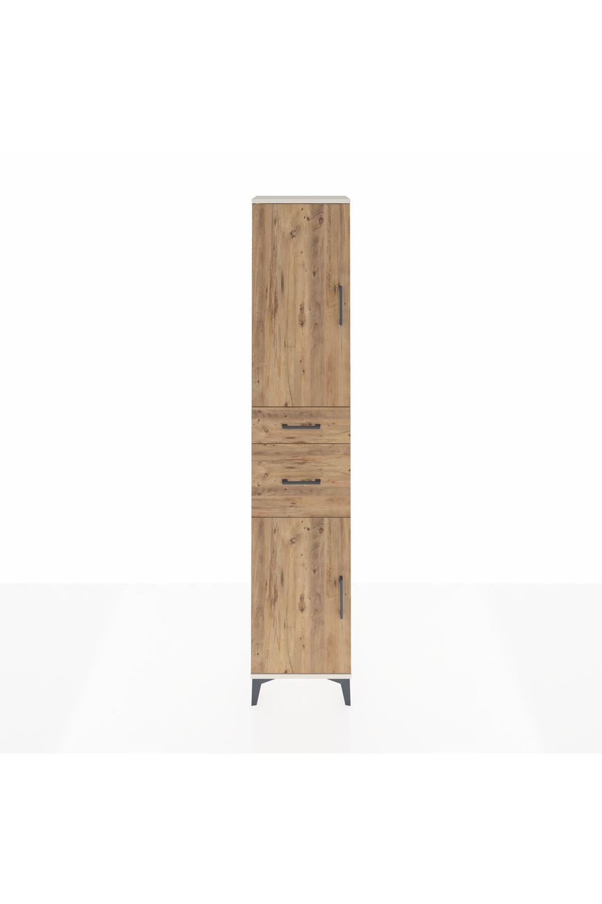 Arges Dolap 4 Raflı 2 Çekmeceli 2 Kapaklı 44x30x221 Aytaşı-Çam