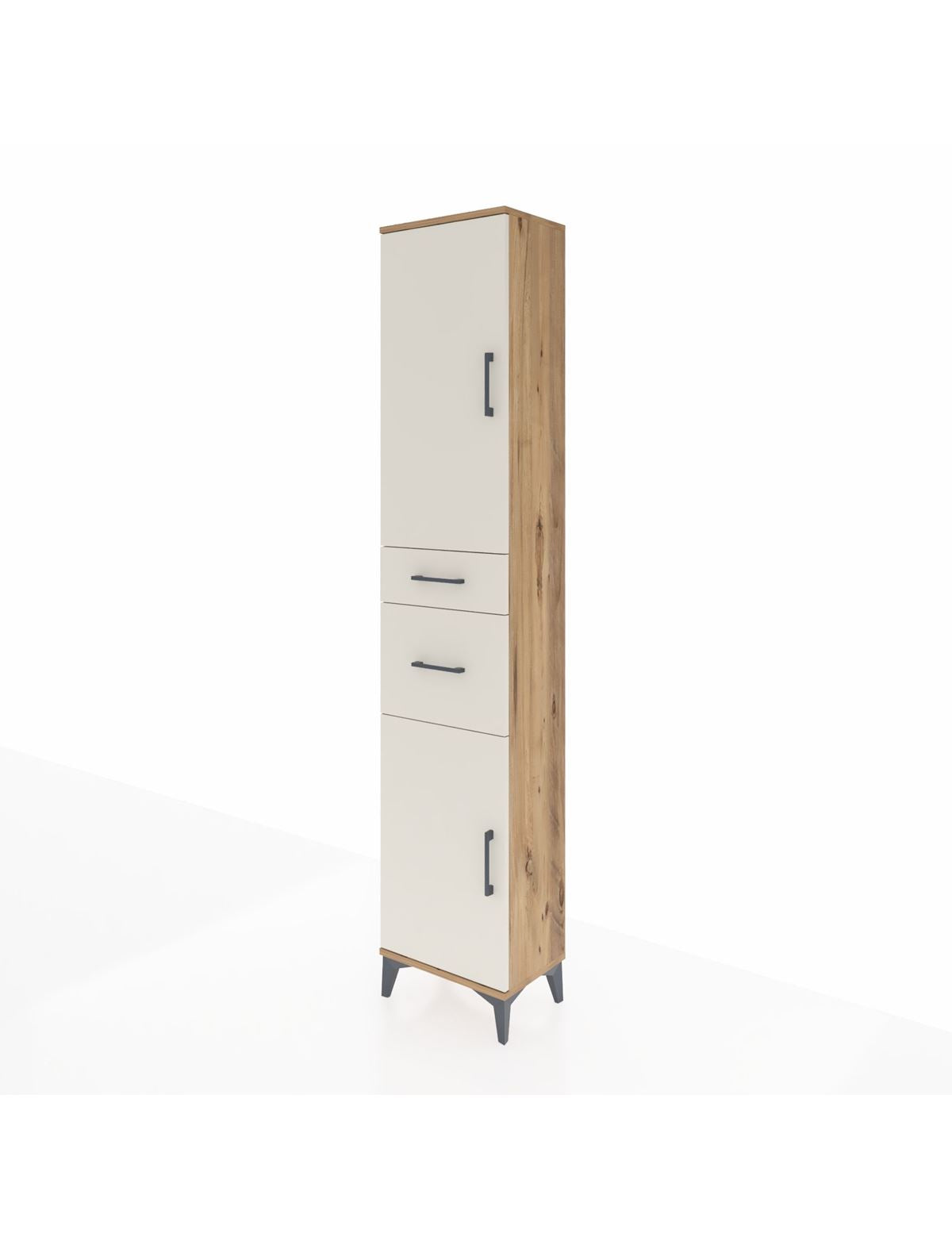 Arges Dolap 4 Raflı 2 Çekmeceli 2 Kapaklı 44x30x221 - S28M209V7A