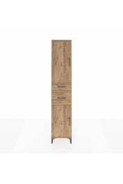 Arges Dolap 4 Raflı 2 Çekmeceli 2 Kapaklı 44x30x221 Çam-Çam