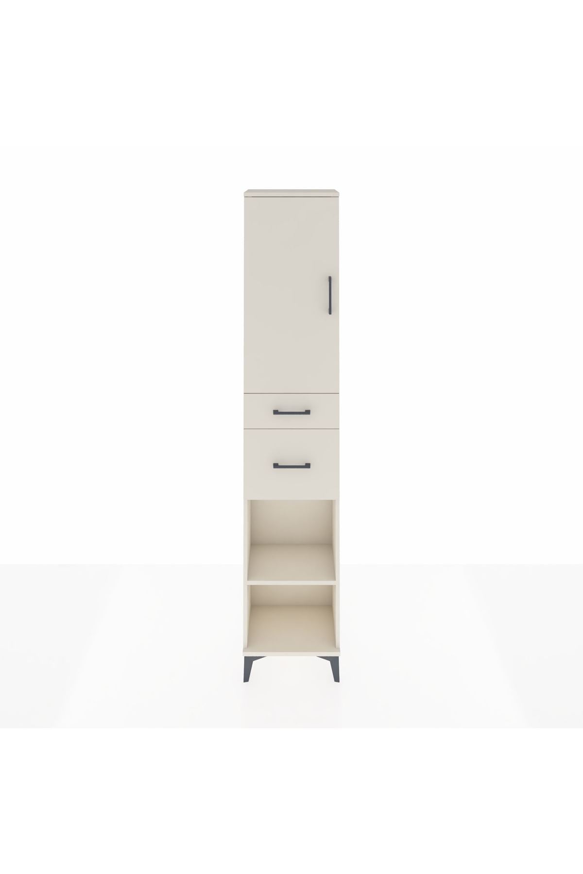 Arges Dolap 4 Raflı 2 Çekmeceli Tek Kapaklı 44x30x221 Aytaşı-Aytaşı