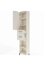 Arges Dolap 4 Raflı 2 Çekmeceli Tek Kapaklı 44x30x221 Aytaşı-Aytaşı