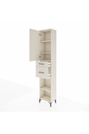 Arges Dolap 4 Raflı 2 Çekmeceli Tek Kapaklı 44x30x221 Aytaşı-Aytaşı