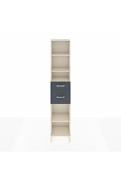 Arges Dolap 4 Raflı 2 Çekmeceli 44x30x221 Aytaşı-Antrasit