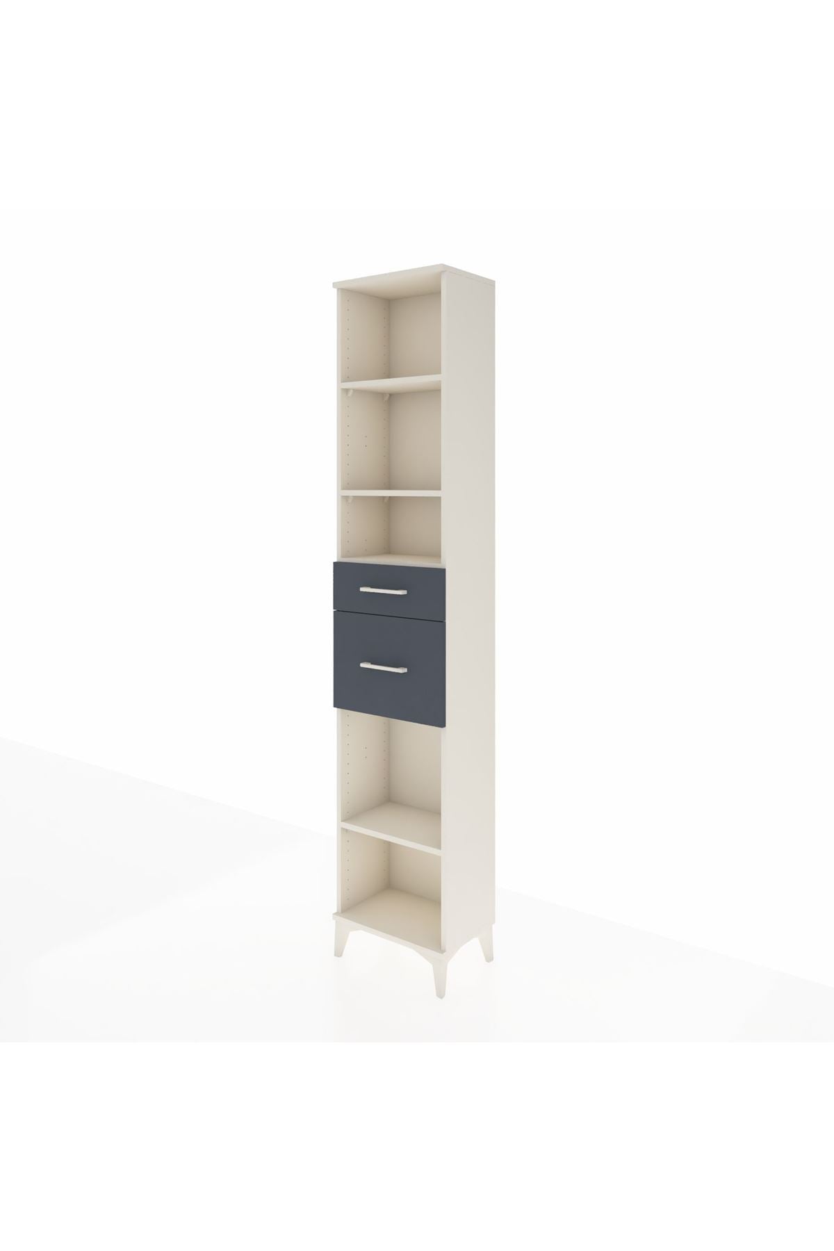 Arges Dolap 4 Raflı 2 Çekmeceli 44x30x221 - S28M212V2A