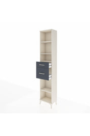 Arges Dolap 4 Raflı 2 Çekmeceli 44x30x221 Aytaşı-Antrasit