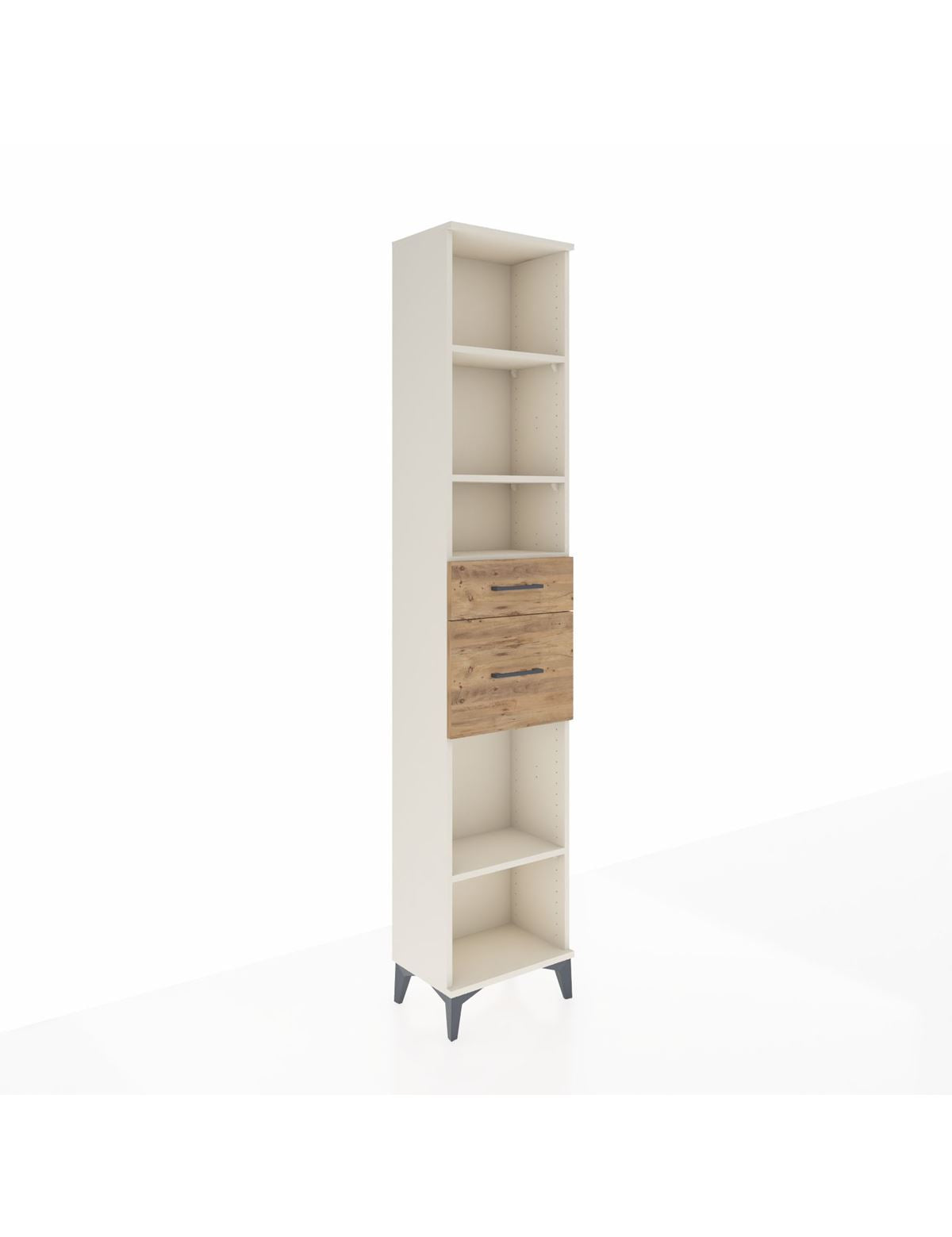 Arges Dolap 4 Raflı 2 Çekmeceli 44x30x221 Aytaşı-Çam