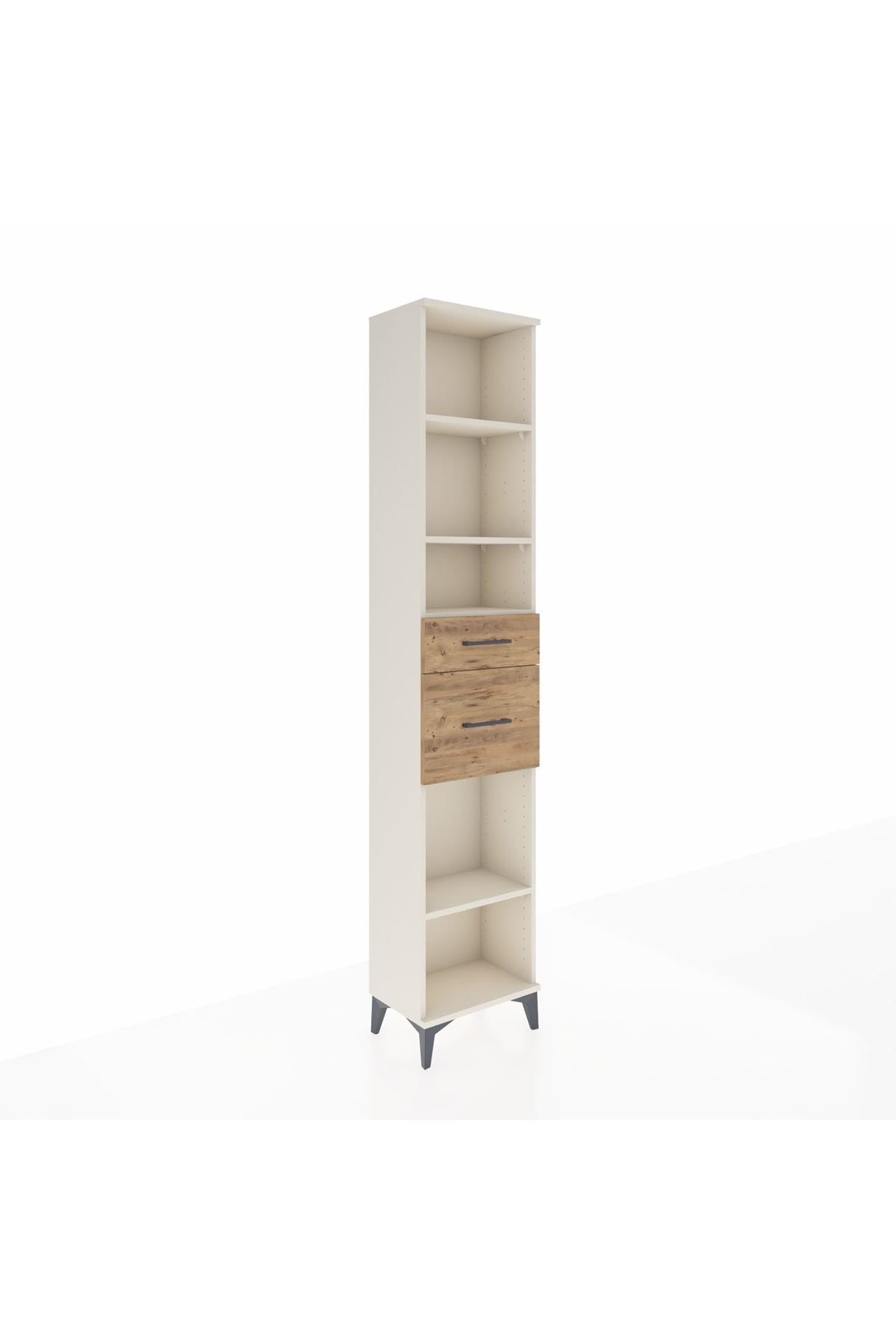 Arges Dolap 4 Raflı 2 Çekmeceli 44x30x221 Aytaşı-Çam