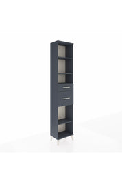 Arges Dolap 4 Raflı 2 Çekmeceli 44x30x221 Antrasit-Antrasit