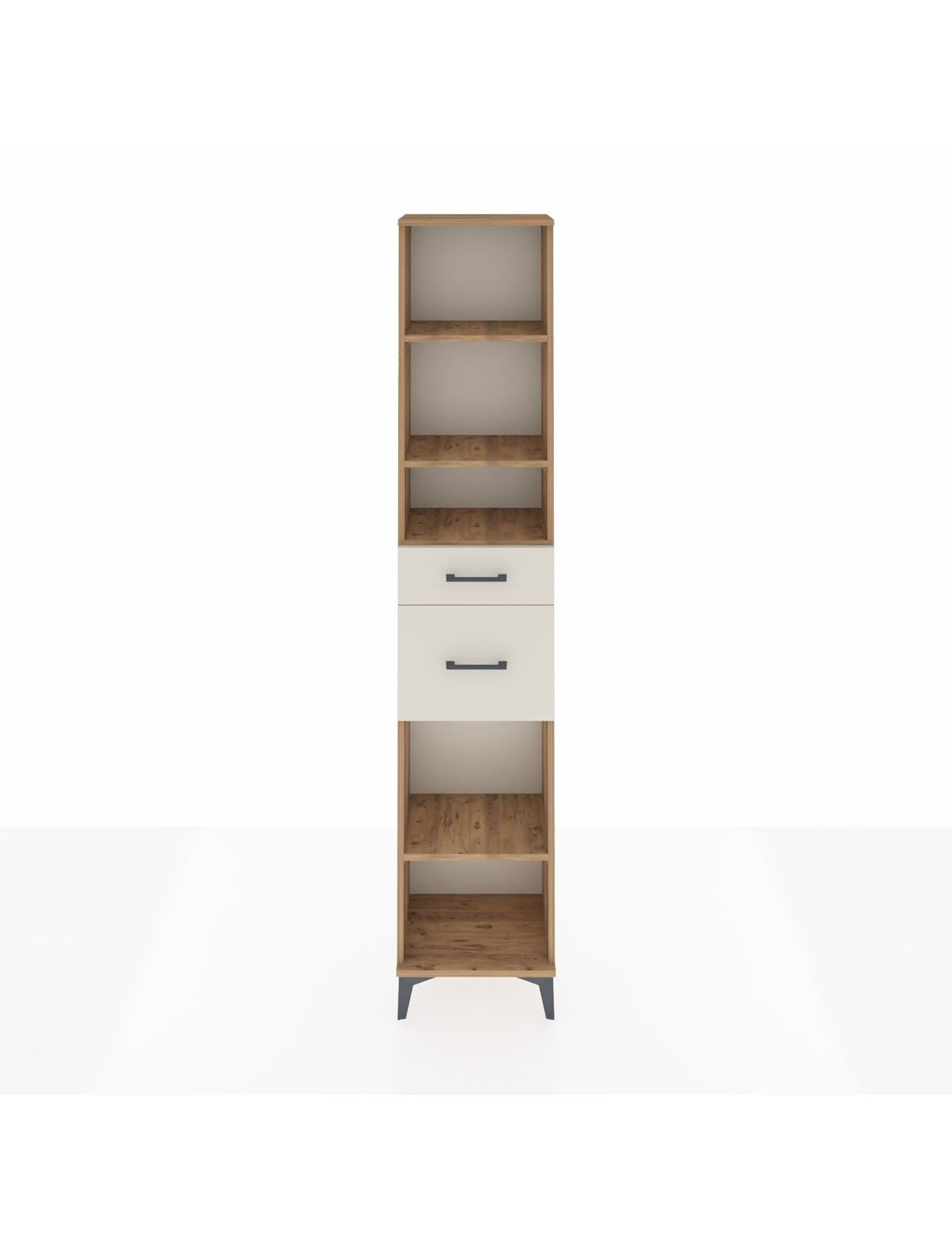 Arges Dolap 4 Raflı 2 Çekmeceli 44x30x221 Çam-Aytaşı