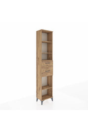 Arges Dolap 4 Raflı 2 Çekmeceli 44x30x221 Çam-Çam