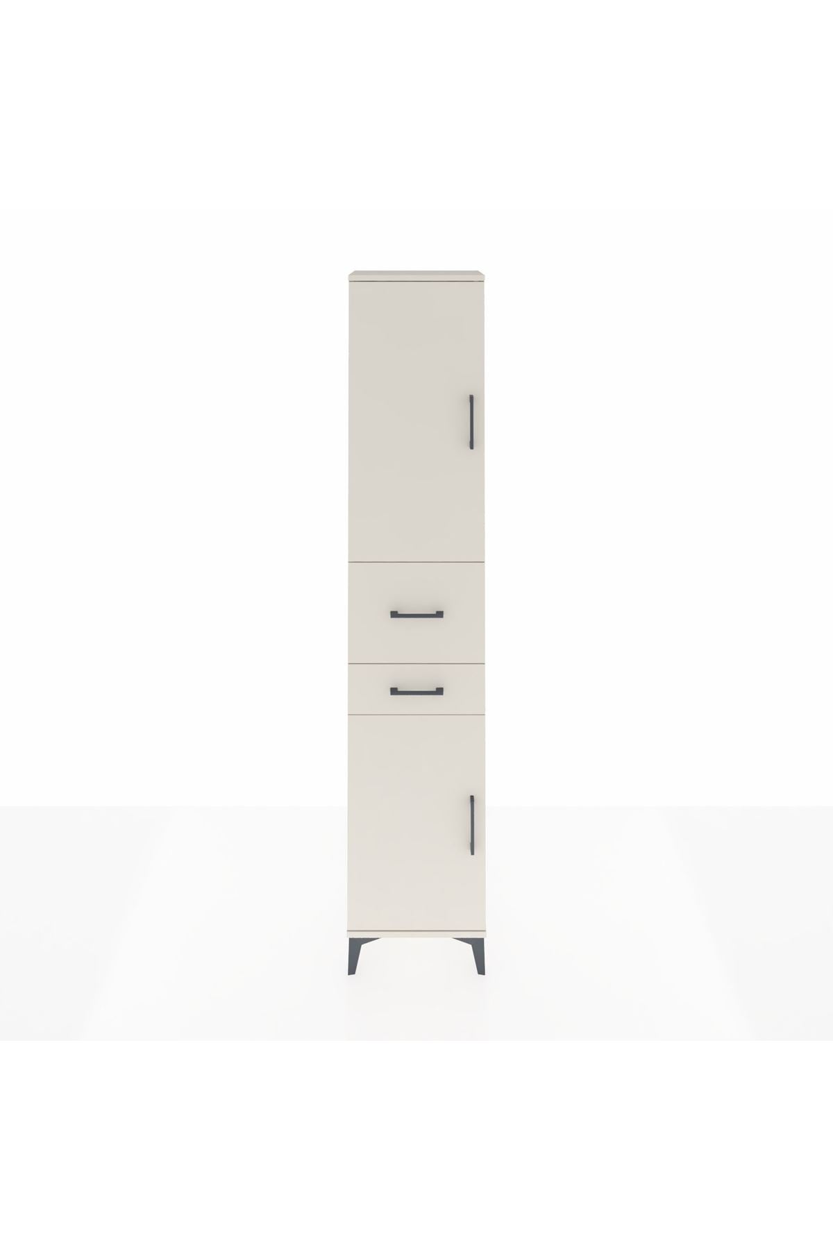 Arges Dolap 4 Raflı 2 Çekmeceli 2 Kapaklı 44x30x221 Aytaşı-Aytaşı