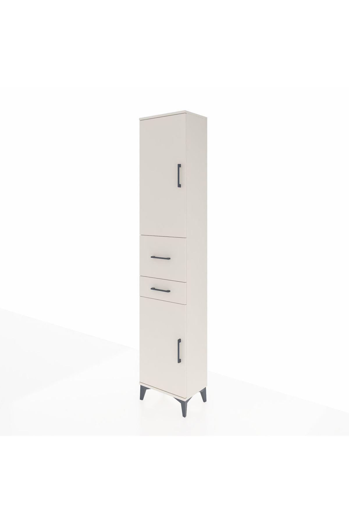 Arges Dolap 4 Raflı 2 Çekmeceli 2 Kapaklı 44x30x221 Aytaşı-Aytaşı