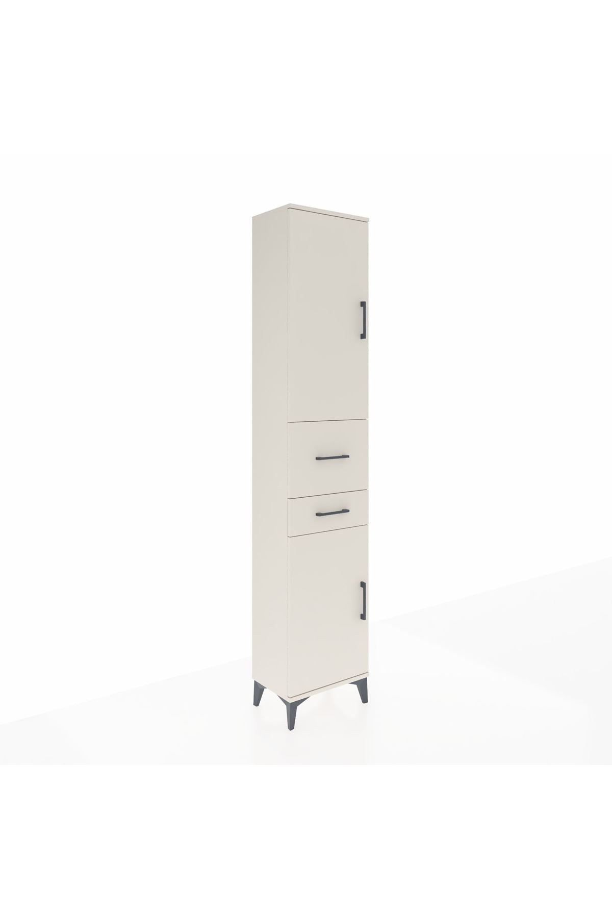 Arges Dolap 4 Raflı 2 Çekmeceli 2 Kapaklı 44x30x221 Aytaşı-Aytaşı