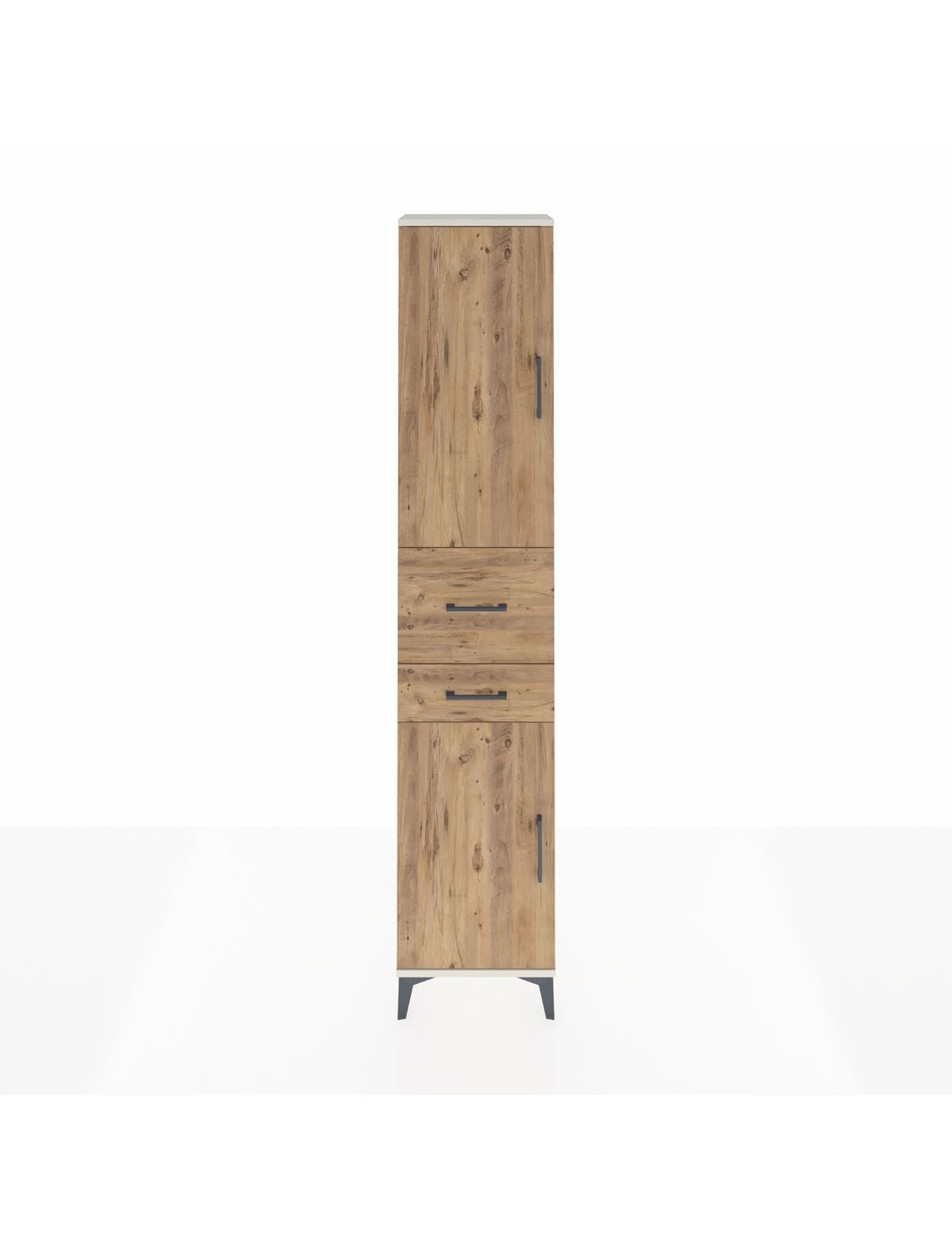 Arges Dolap 4 Raflı 2 Çekmeceli 2 Kapaklı 44x30x221 Aytaşı-Çam