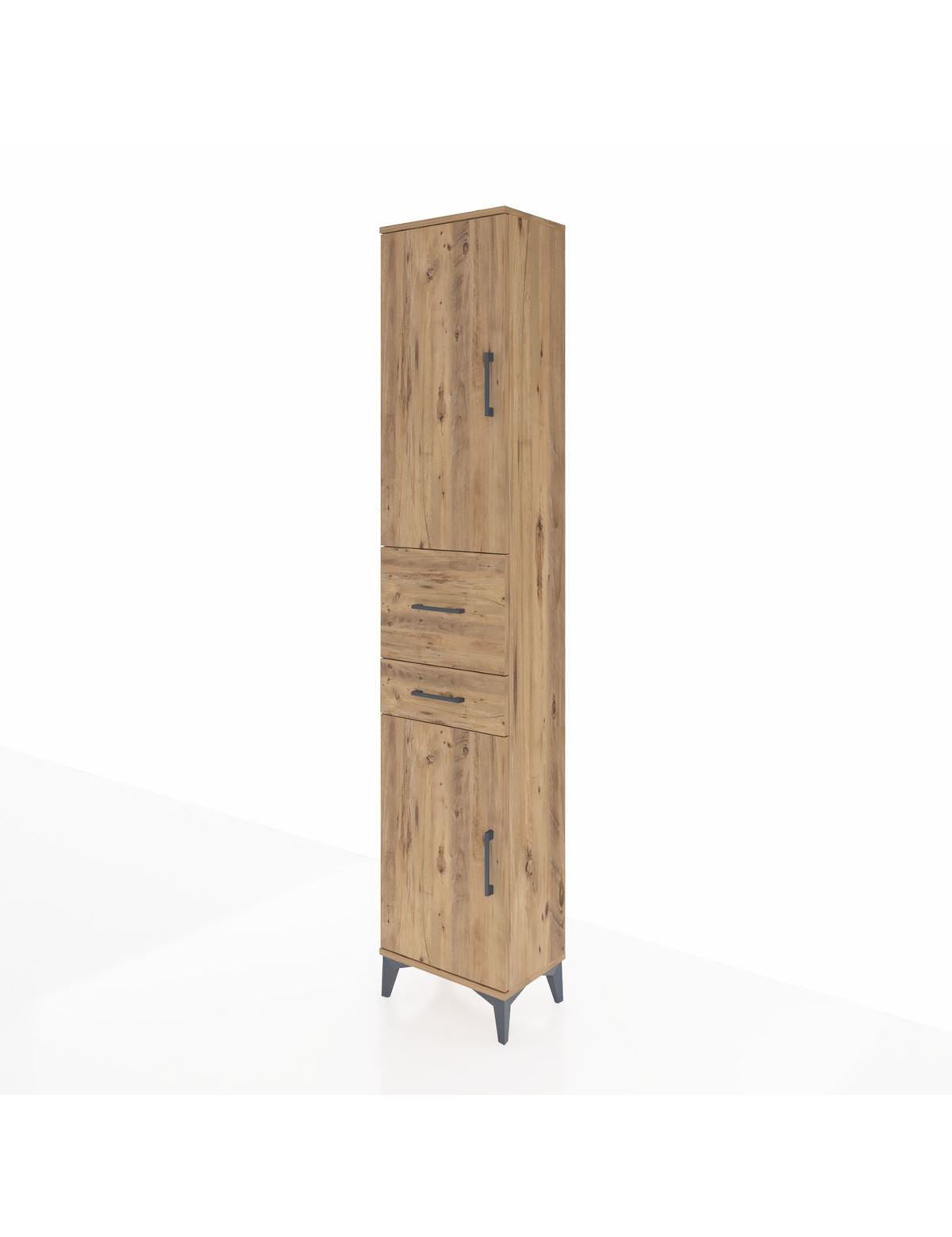 Arges Dolap 4 Raflı 2 Çekmeceli 2 Kapaklı 44x30x221 - S28M213V9A