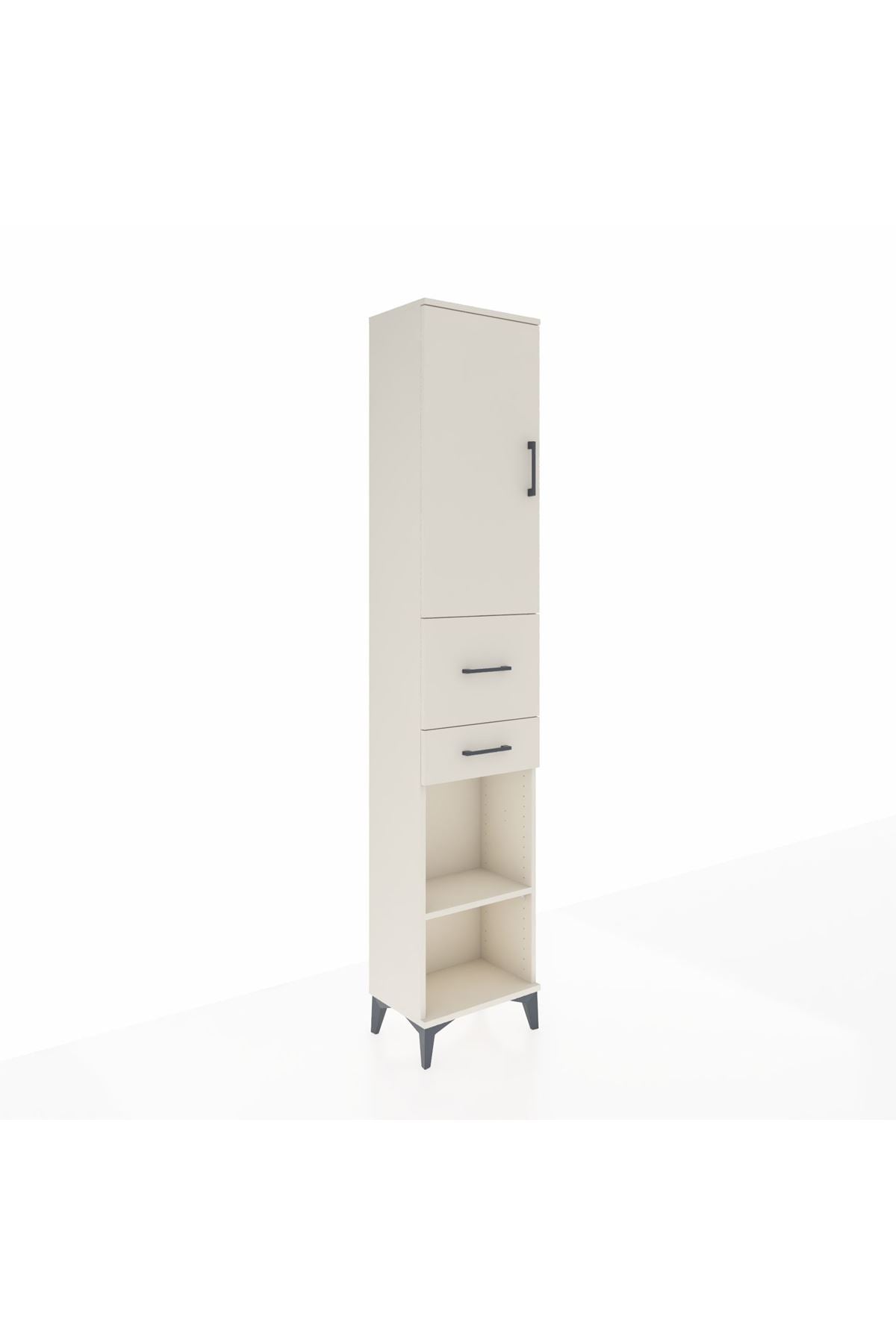 Arges Dolap 4 Raflı 2 Çekmeceli Tek Kapaklı 44x30x221 Aytaşı-Aytaşı