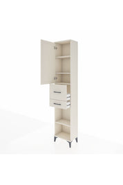 Arges Dolap 4 Raflı 2 Çekmeceli Tek Kapaklı 44x30x221 Aytaşı-Aytaşı