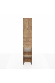 Arges Dolap 4 Raflı 2 Çekmeceli Tek Kapaklı 44x30x221 Çam-Çam