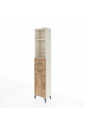 Arges Dolap 4 Raflı 2 Çekmeceli Tek Kapaklı 44x30x221 Aytaşı-Çam