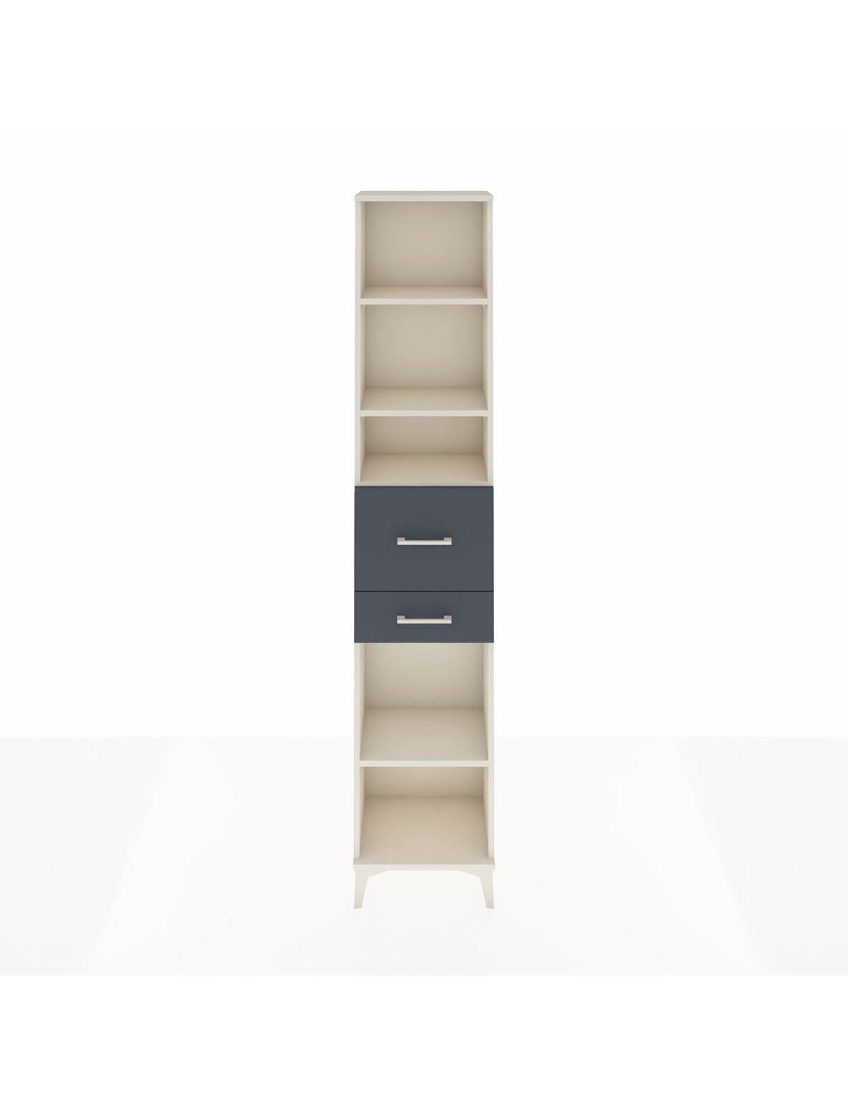 Arges Dolap 4 Raflı 2 Çekmeceli 44x30x221 Aytaşı-Antrasit