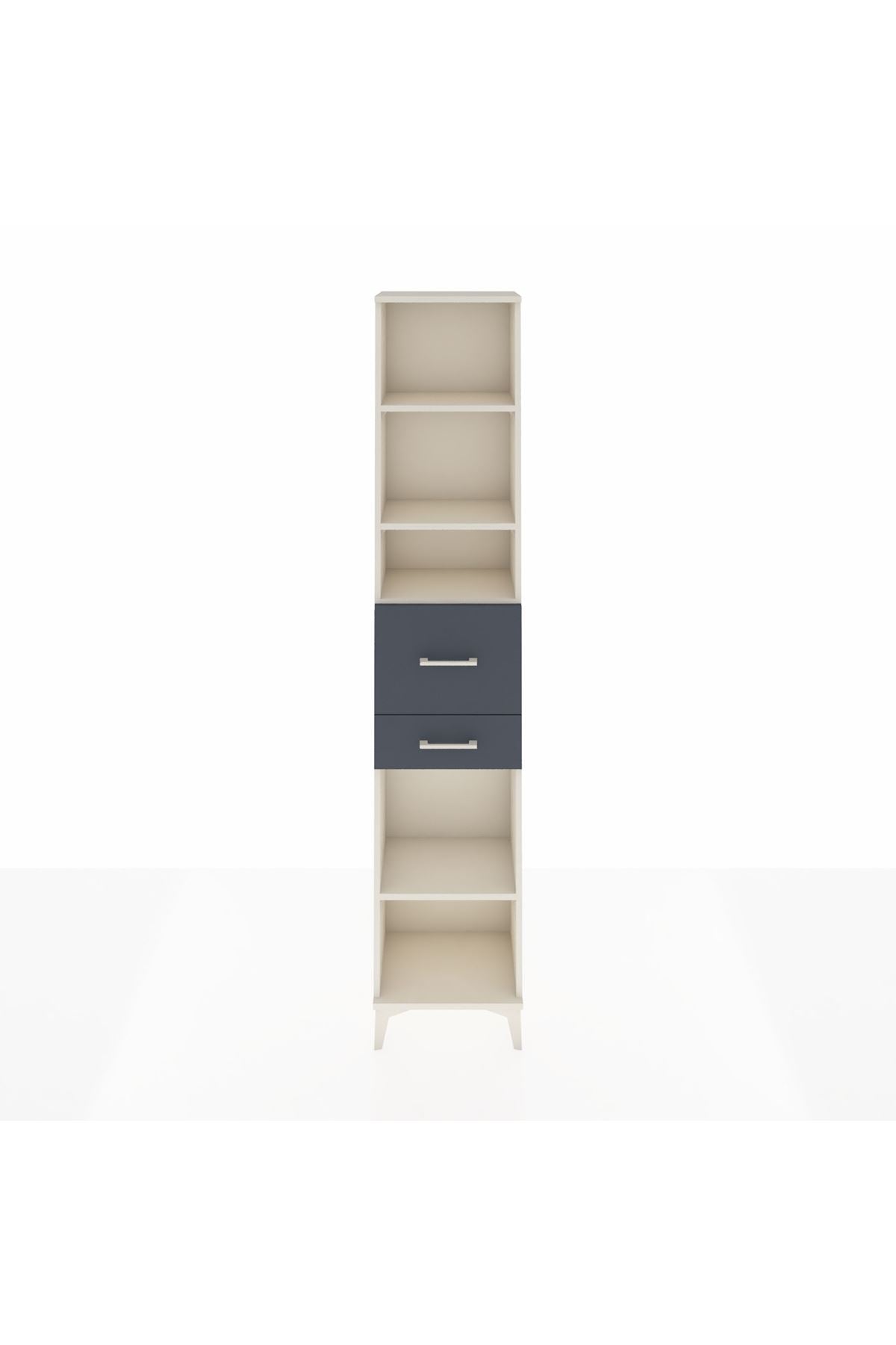 Arges Dolap 4 Raflı 2 Çekmeceli 44x30x221 Aytaşı-Antrasit