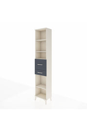 Arges Dolap 4 Raflı 2 Çekmeceli 44x30x221 Aytaşı-Antrasit