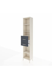 Arges Dolap 4 Raflı 2 Çekmeceli 44x30x221 Aytaşı-Antrasit