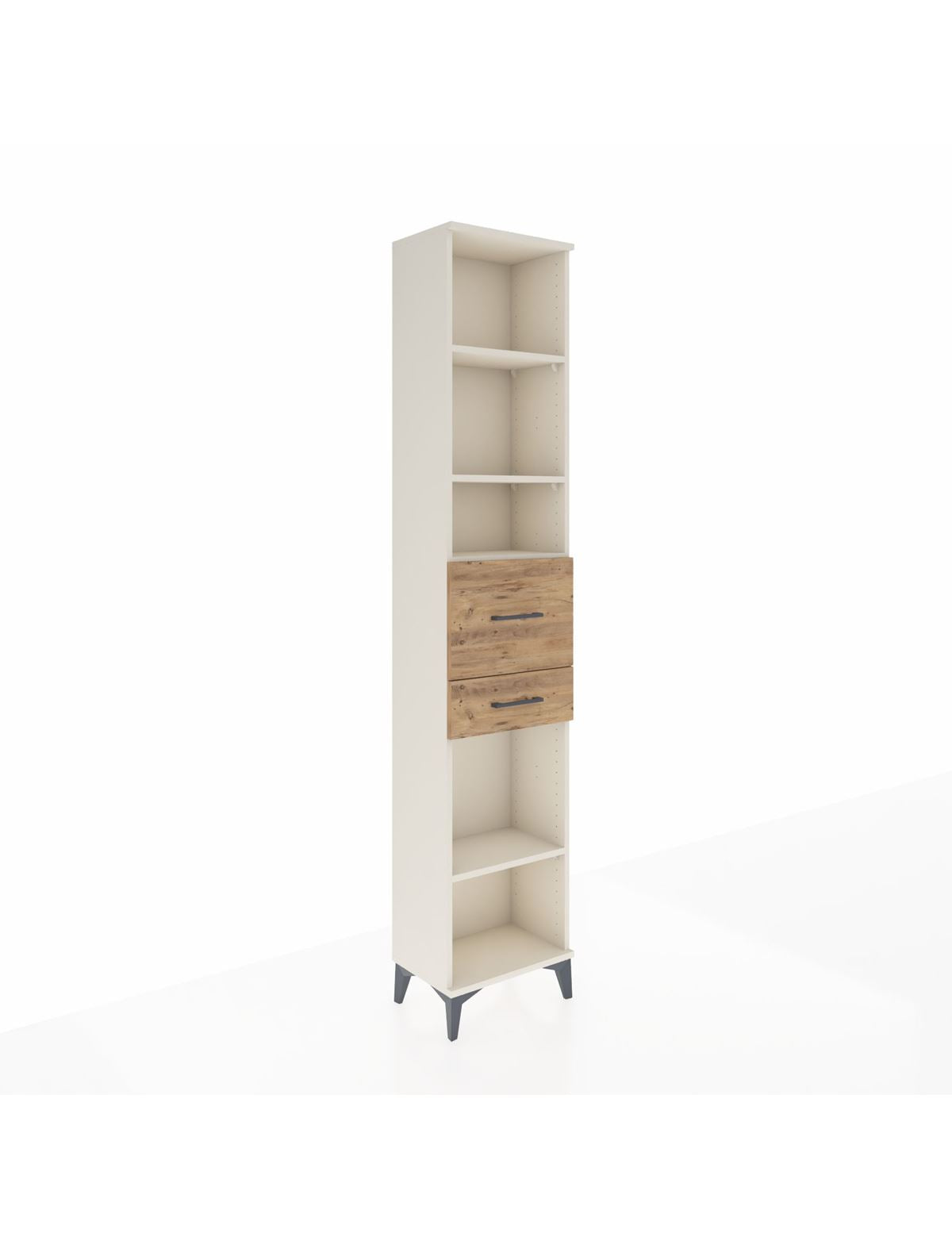 Arges Dolap 4 Raflı 2 Çekmeceli 44x30x221 Aytaşı-Çam