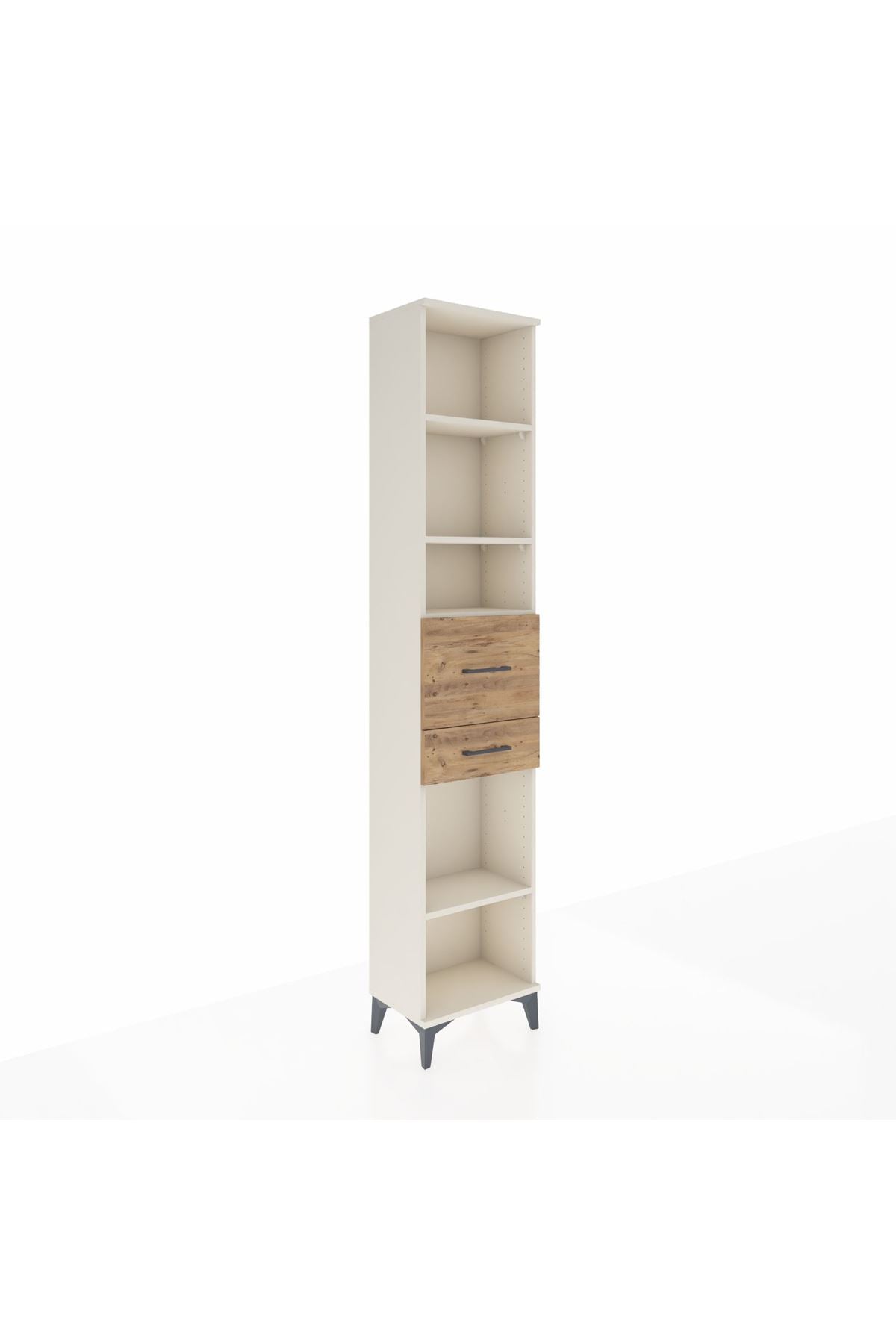 Arges Dolap 4 Raflı 2 Çekmeceli 44x30x221 Aytaşı-Çam