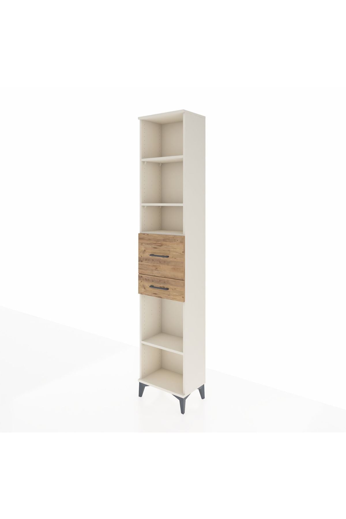 Arges Dolap 4 Raflı 2 Çekmeceli 44x30x221 Aytaşı-Çam