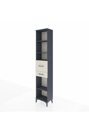 Arges Dolap 4 Raflı 2 Çekmeceli 44x30x221 Antrasit-Aytaşı