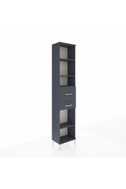 Arges Dolap 4 Raflı 2 Çekmeceli 44x30x221 Antrasit-Antrasit