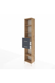 Arges Dolap 4 Raflı 2 Çekmeceli 44x30x221 Çam-Antrasit