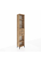 Arges Dolap 4 Raflı 2 Çekmeceli 44x30x221 Çam-Çam