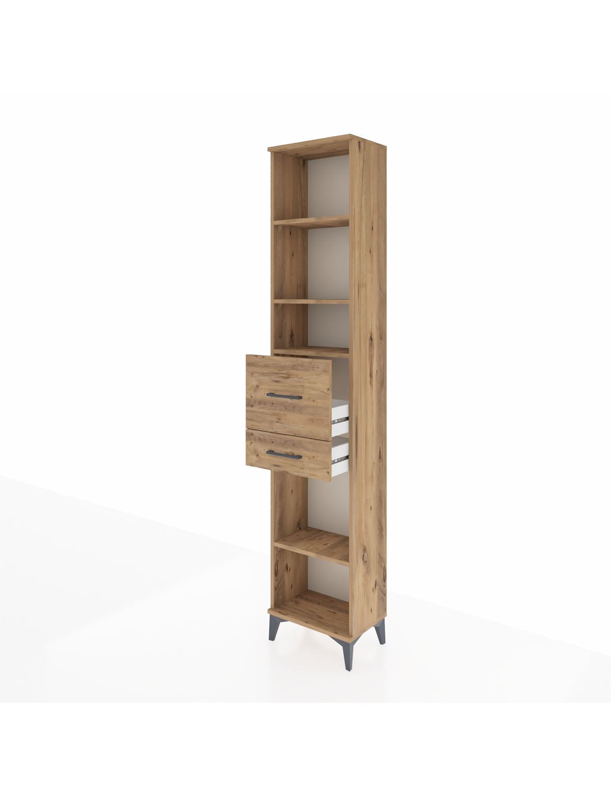 Arges Dolap 4 Raflı 2 Çekmeceli 44x30x221 - S28M216V9A