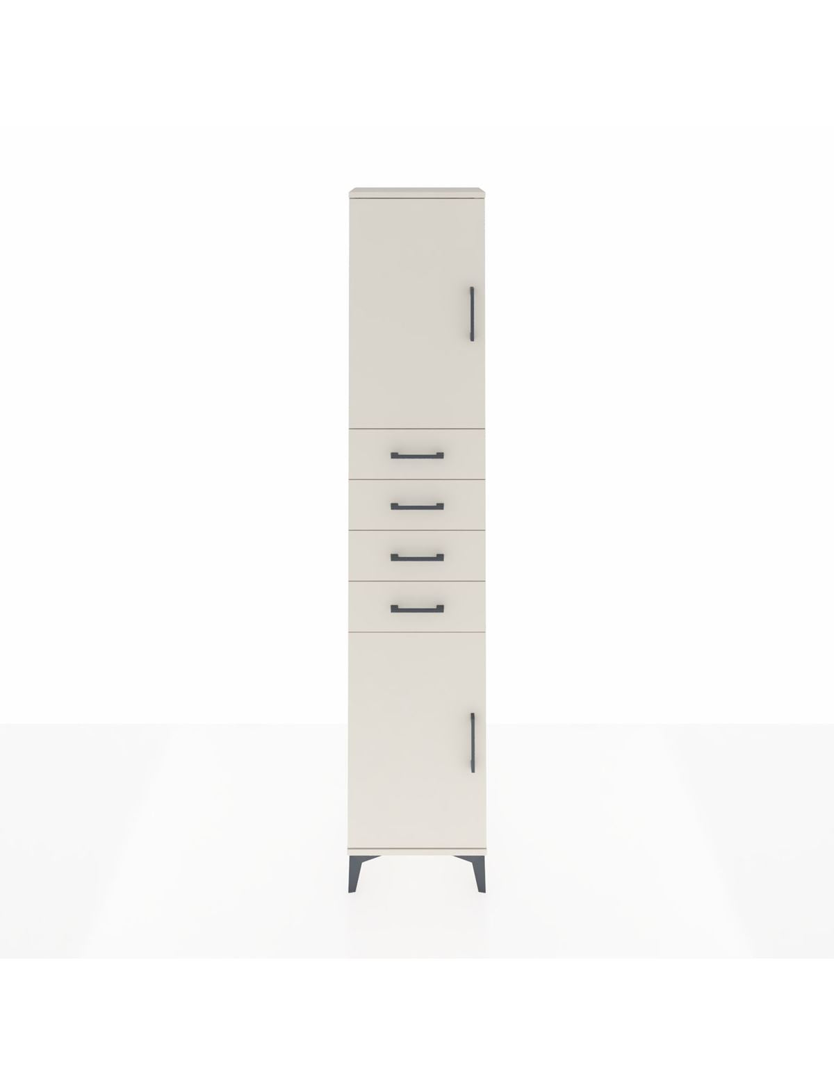 Arges Dolap 3 Raflı 4 Çekmeceli 2 Kapaklı 44x30x221 Aytaşı-Aytaşı