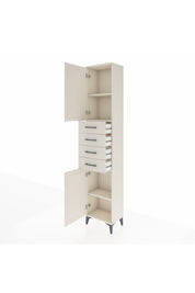 Arges Dolap 3 Raflı 4 Çekmeceli 2 Kapaklı 44x30x221 Aytaşı-Aytaşı