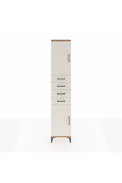 Arges Dolap 3 Raflı 4 Çekmeceli 2 Kapaklı 44x30x221 Çam-Aytaşı