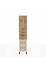 Arges Dolap 3 Raflı 4 Çekmeceli Tek Kapaklı 44x30x221 Aytaşı-Çam